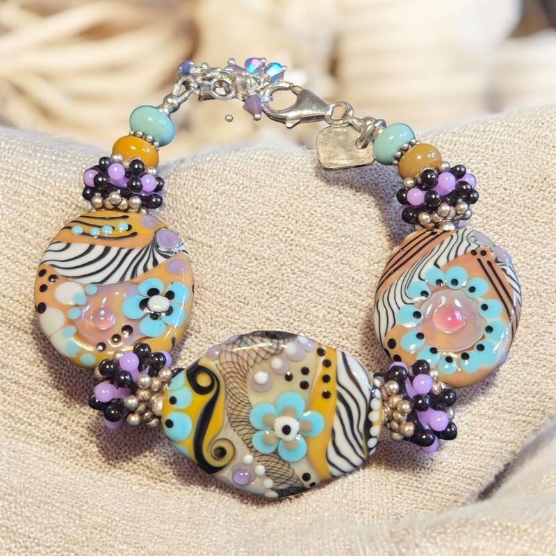 Page Bracelet- &quot;Freeform Whimsy&quot;