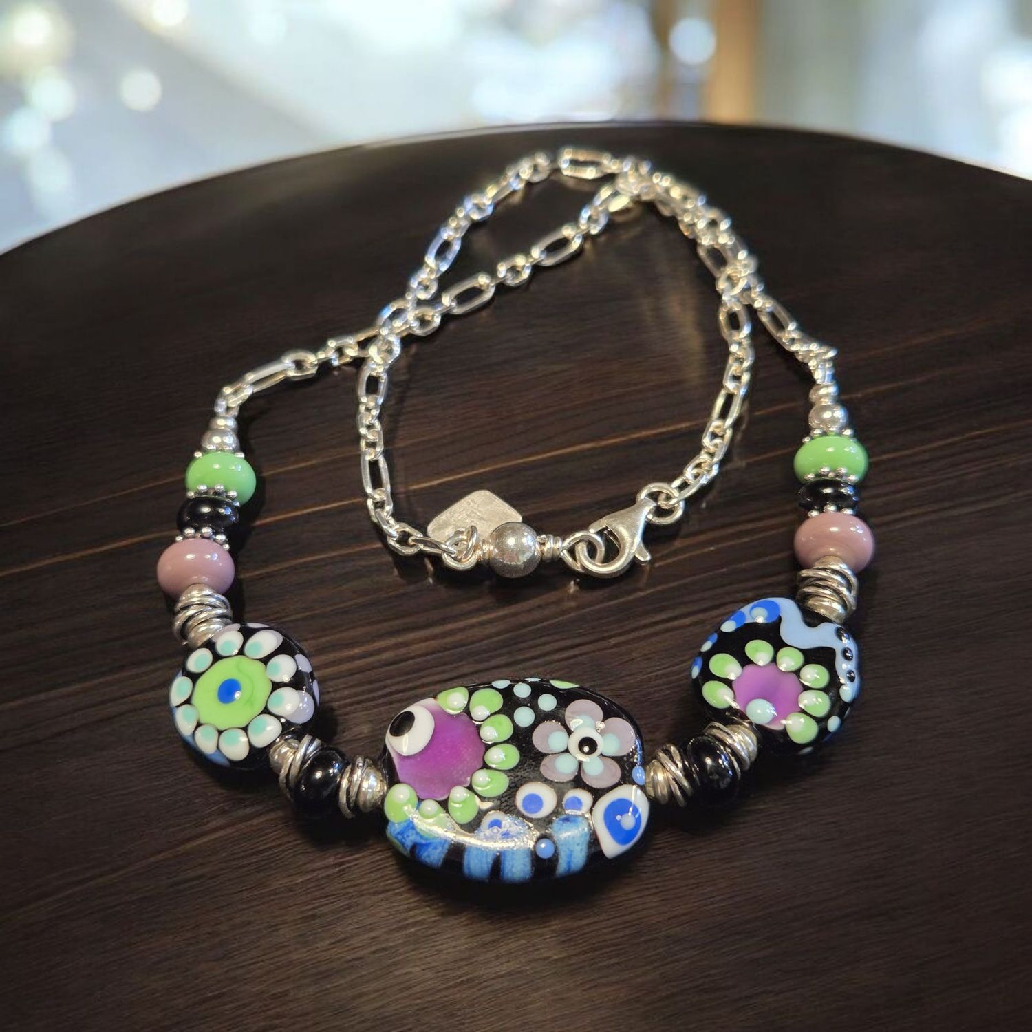Page Necklace- Flower Power