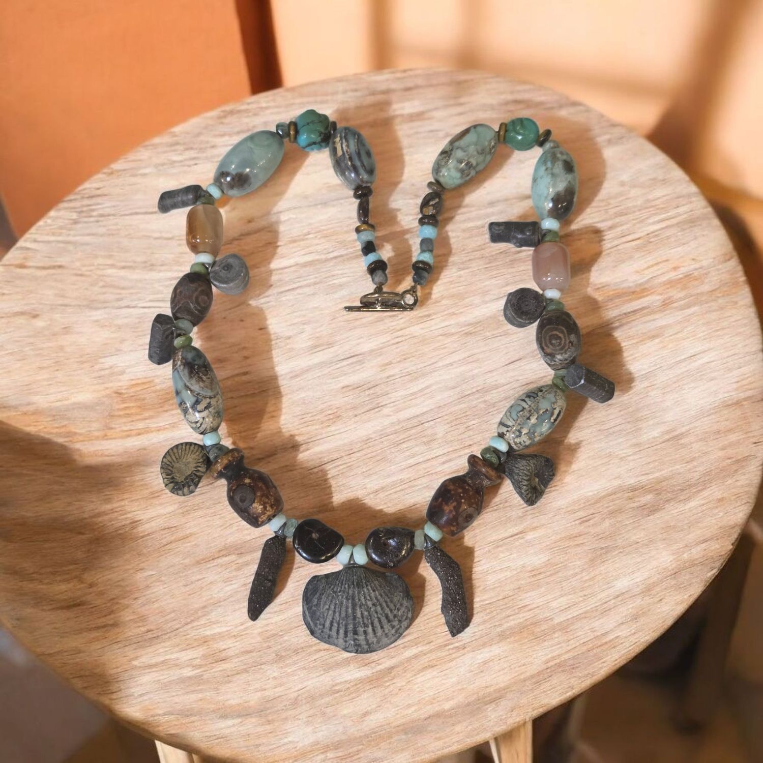 Logan Necklace Fossils, Aragus Coral