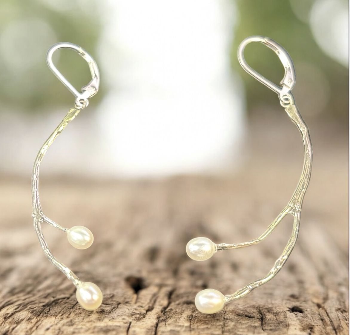 Rodgers Earrings &quot;Fearless&quot; Pearl