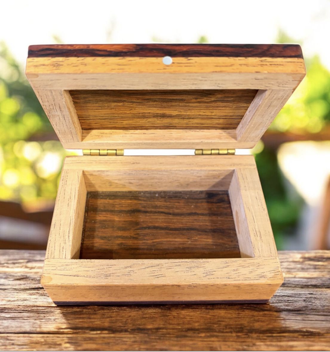 Cole Tiny Trinket Box Cocbola and Spanish Cedar