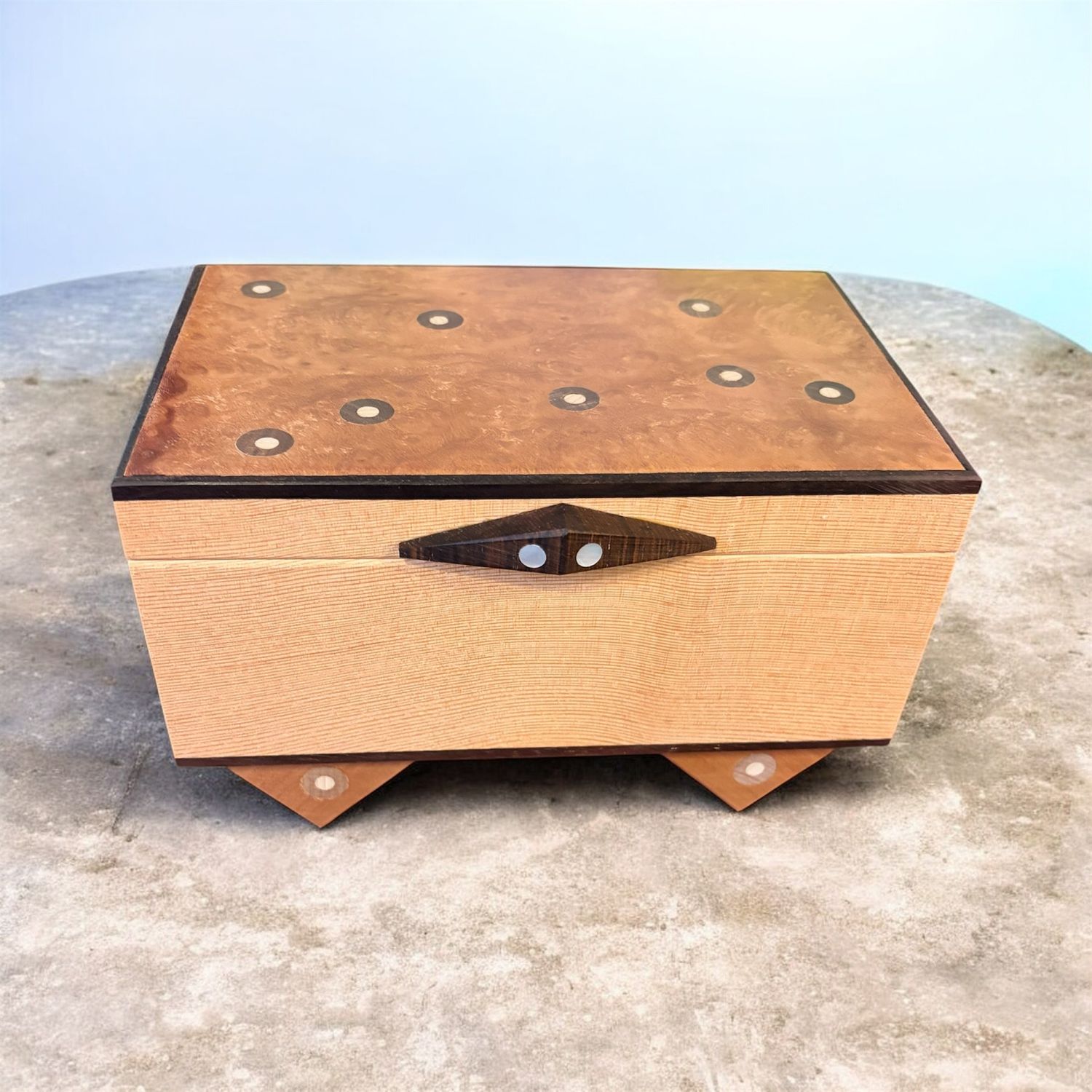 Cole Jewelry Box Cocobola , Walnut, and Cherry