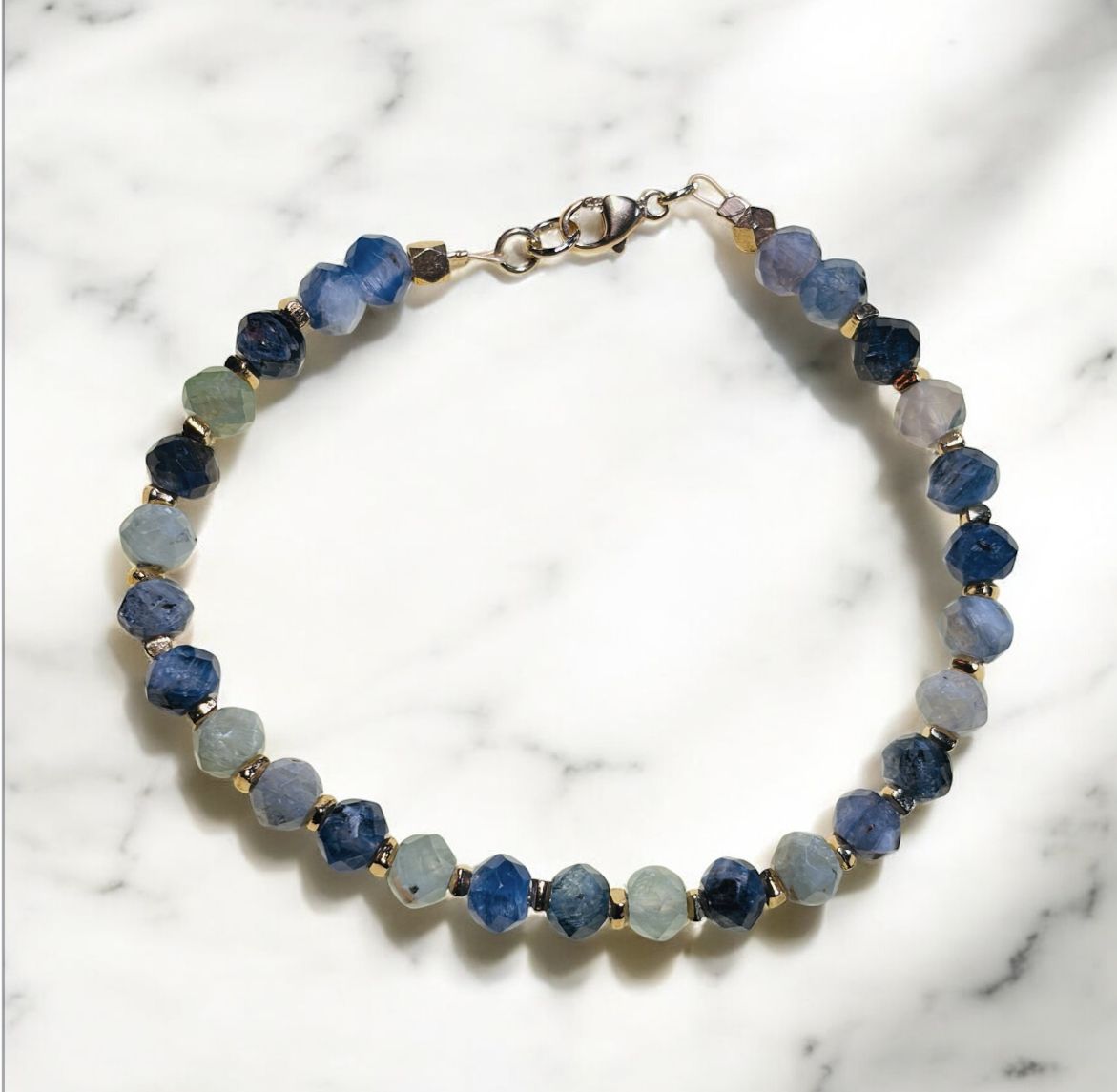 DT Jewels Bracelet, Kyanite and Gold Veermeil