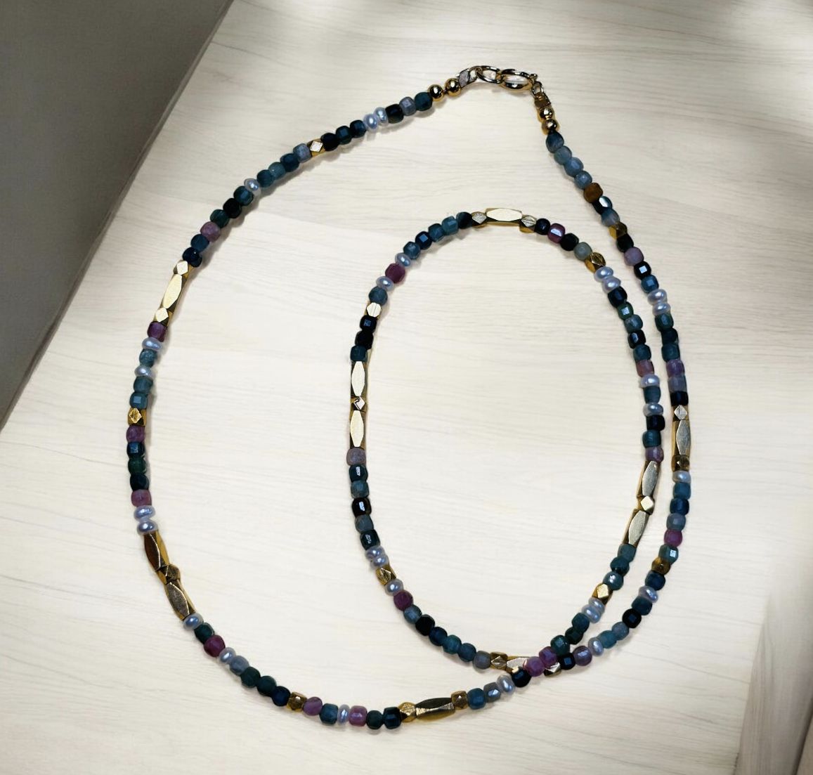 DT Jewels Necklace Tourmaline and Vermeil