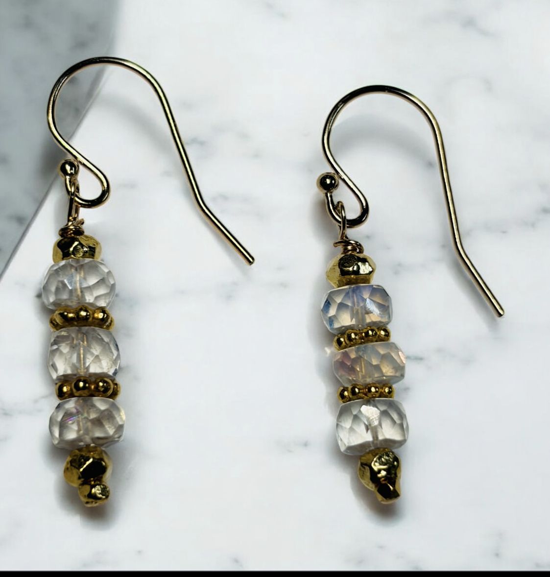 DT Jewels Moonstone and Gold Vermiel