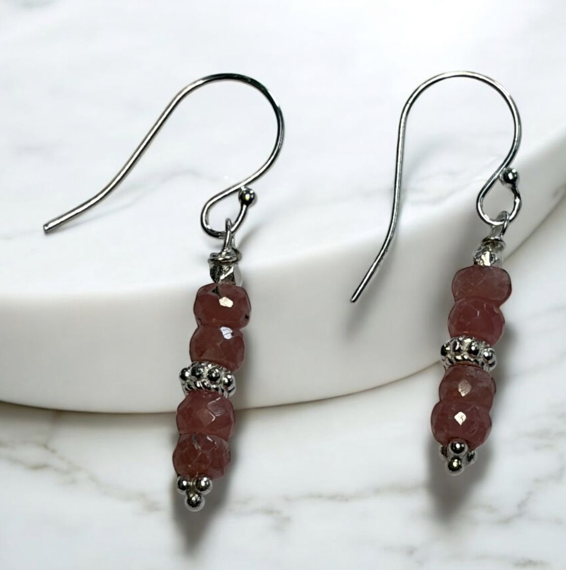 DT Jewels Earrings Rhodochrosite