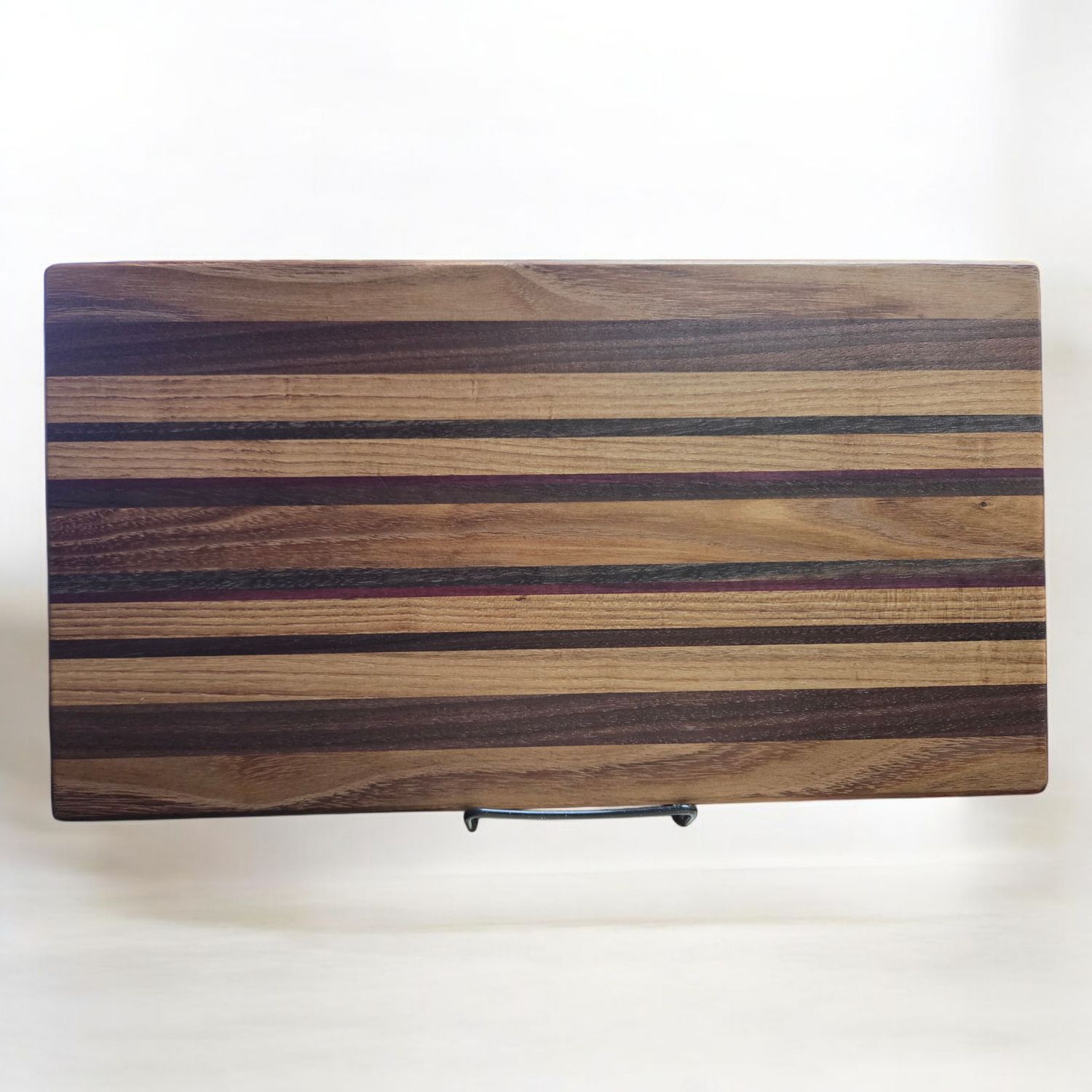 Straight Grain Small Cutting Board Black Locust, Walnut and Purple Heartwood