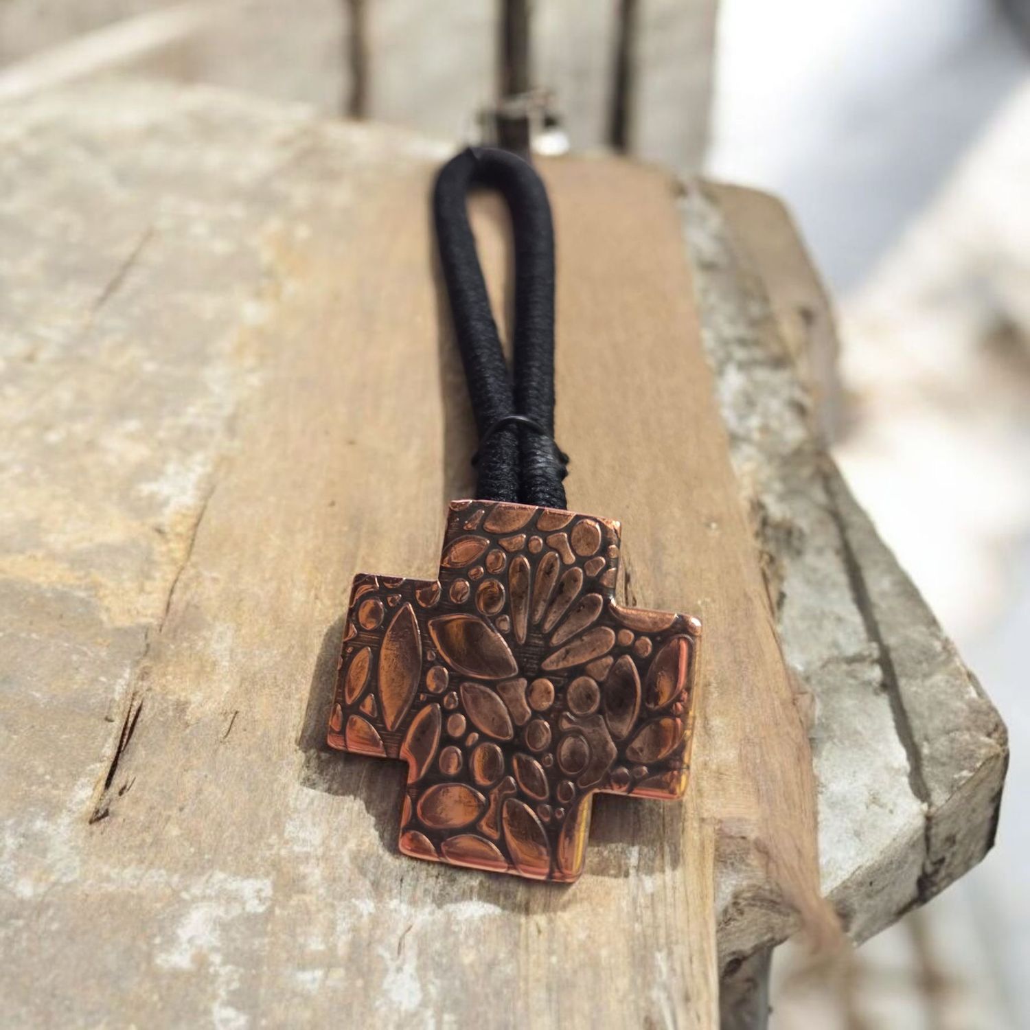 O&#39;Brien Ponytail Holder Copper Southwestern Cross