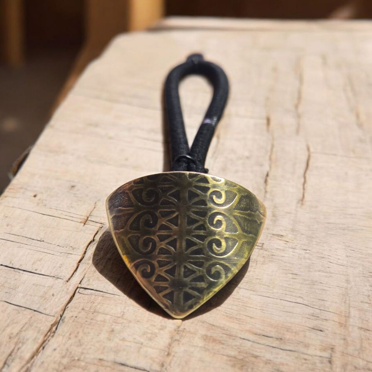 O&#39;Brien Ponytail Holder Brass Triangle