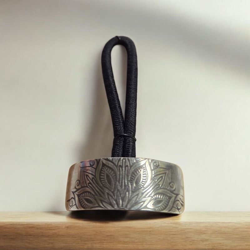 O&#39;Brien Ponytail Holder Sterling Silver Rectangle 1