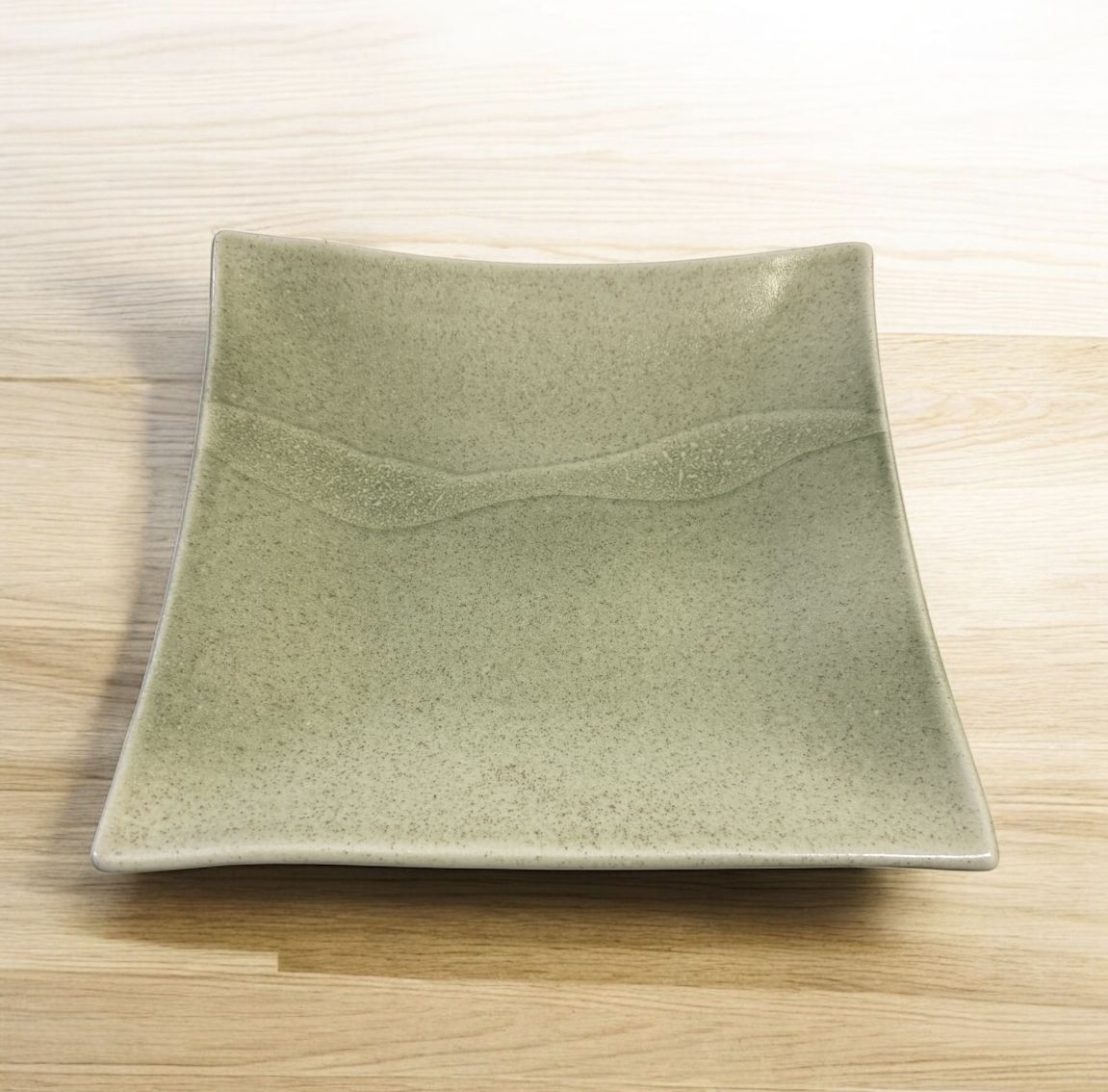 Hartman Square Salad Plate Junco with Green
