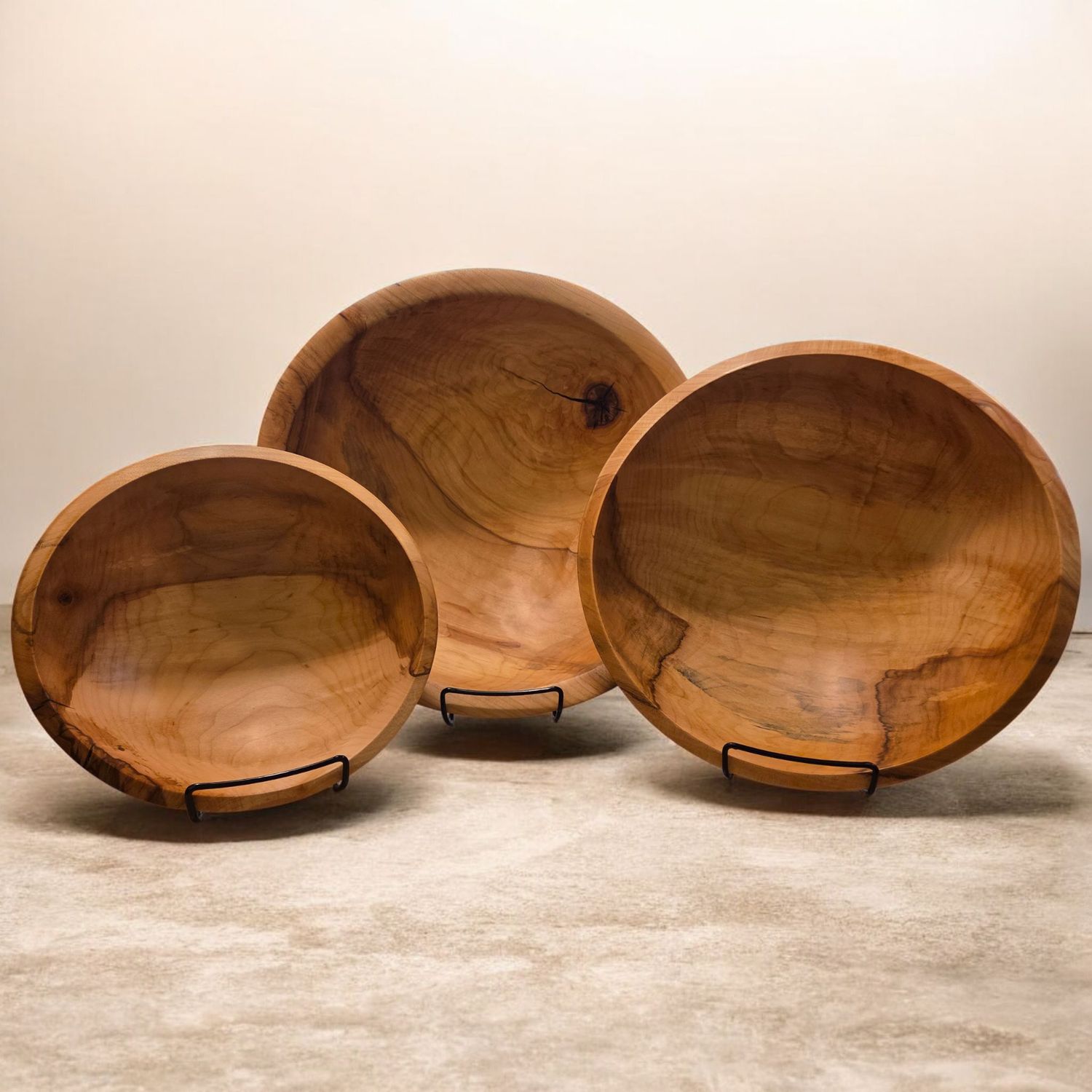 Gilbert Large Red Maple 3PC Bowl Set