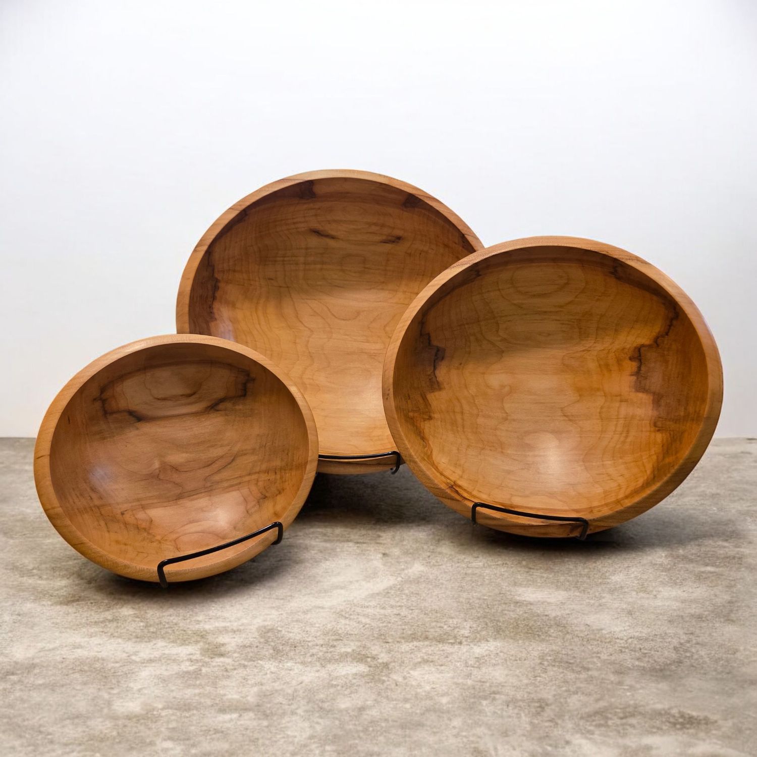 Gilbert Large Red Maple 3PC Bowl Set 2