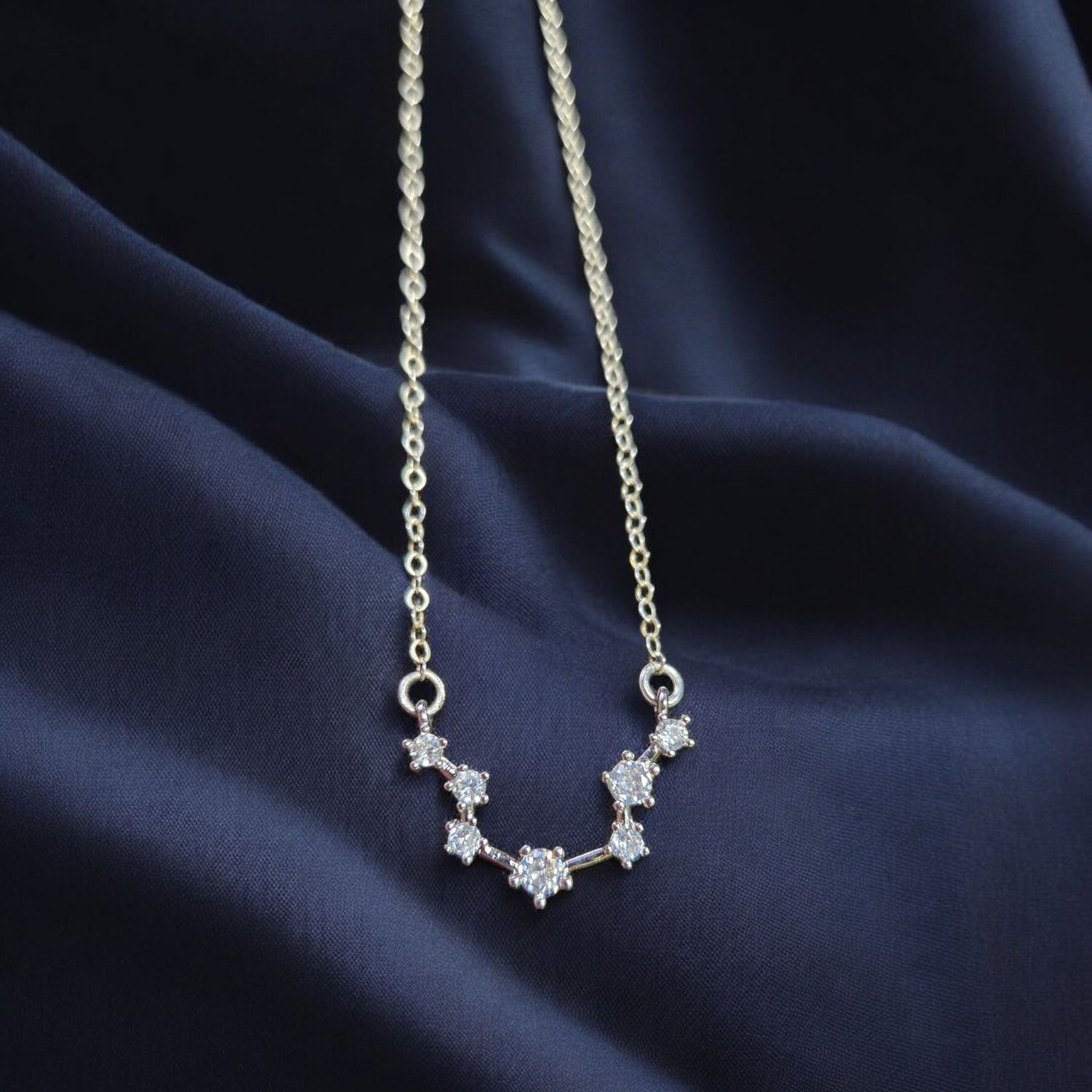 Kalli Necklace Silver Plated Aquarius
