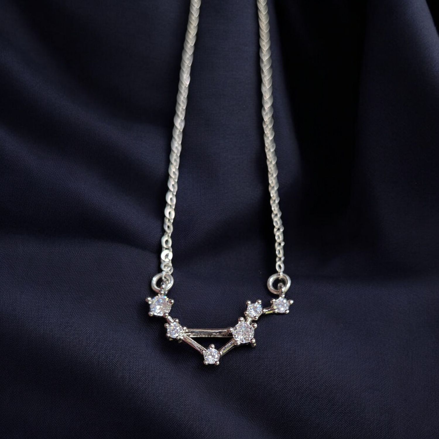 Kalli Necklace Silver Plated Libra