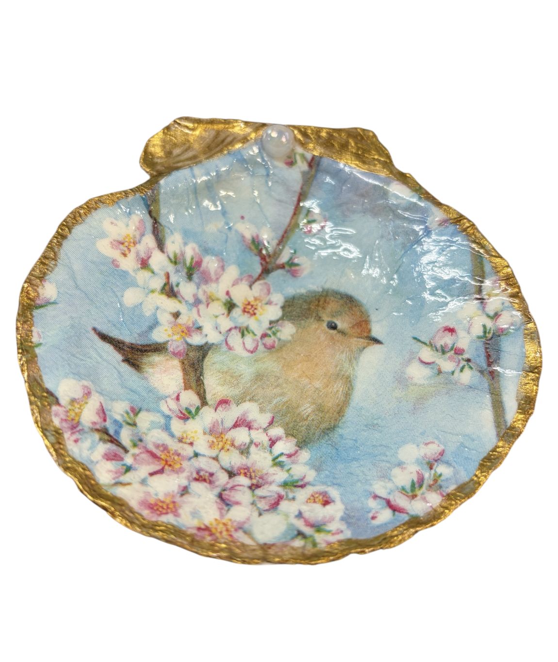 Wilson Clam Shell Trinket Dish Blue Sky Spring