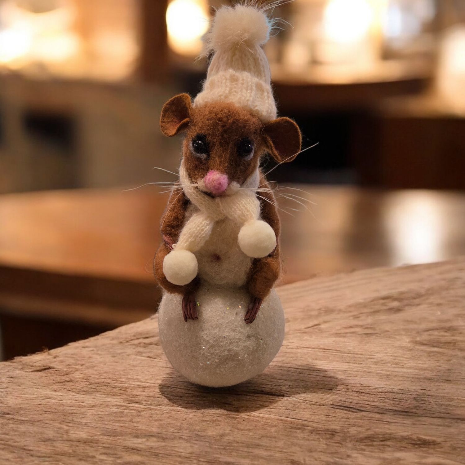 Wright Sweater Critters Mouse on Snowball