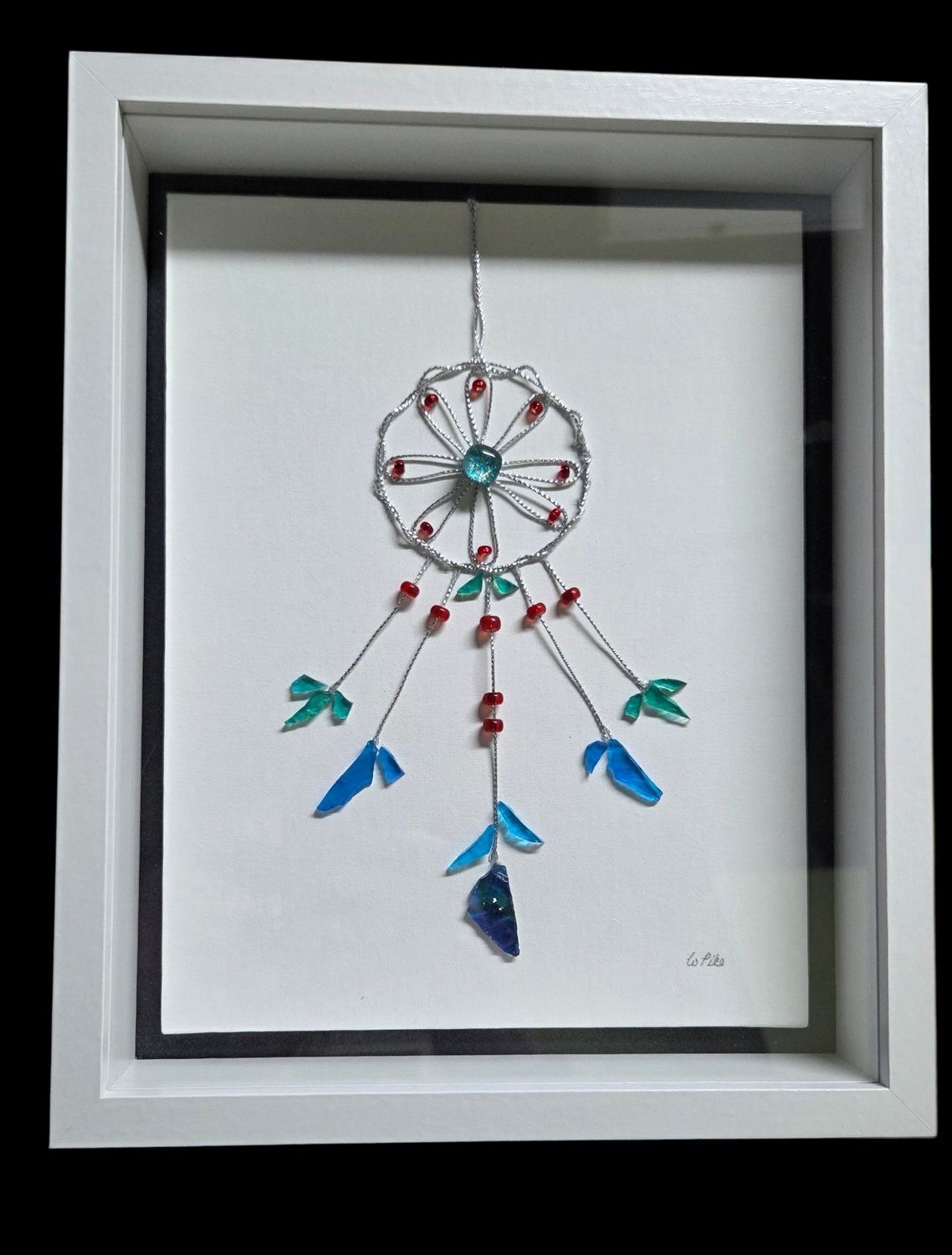 Pike Original Art Suncatcher 9x11