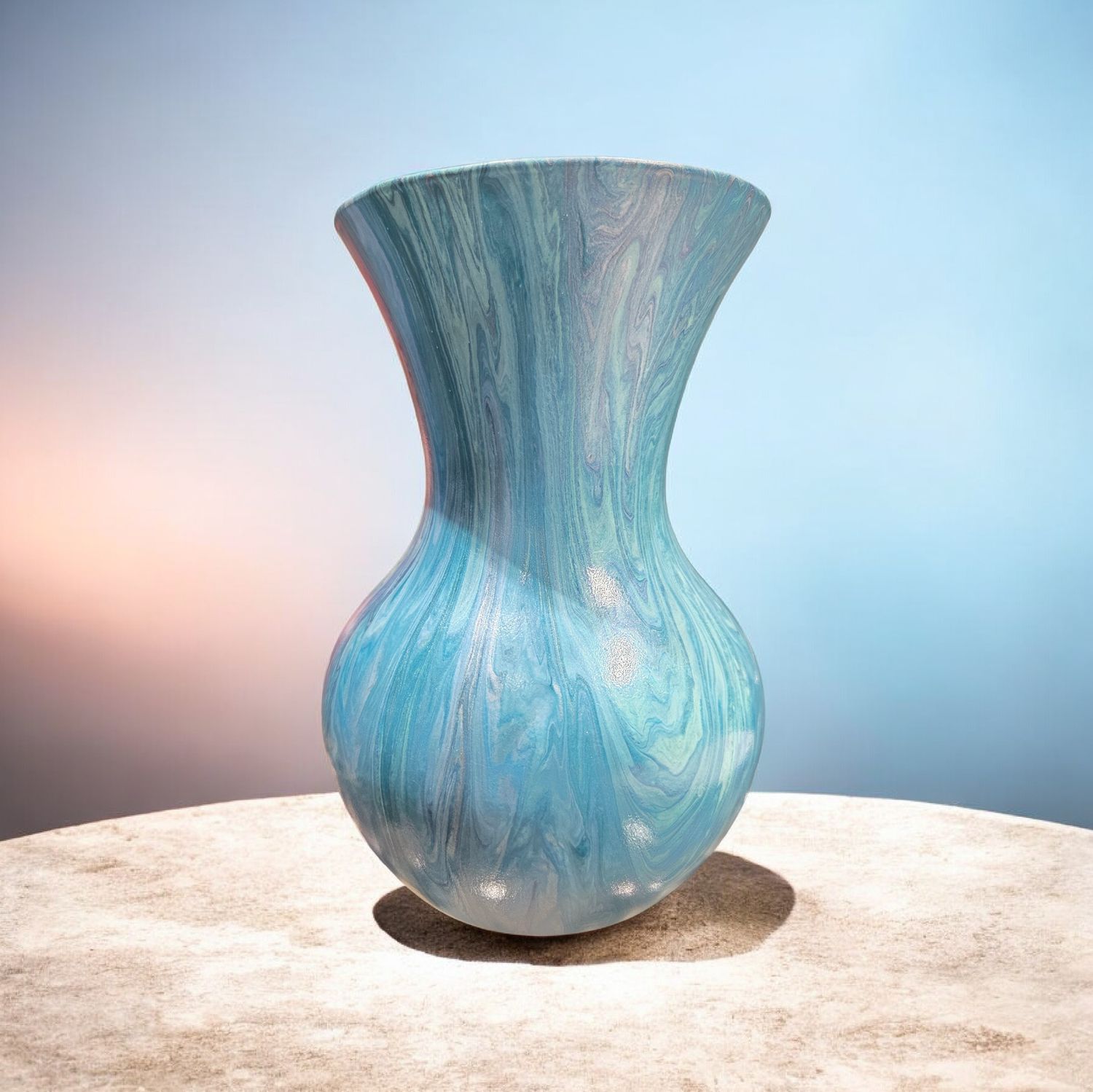 Stevenson 8 inch Light Blue Vase
