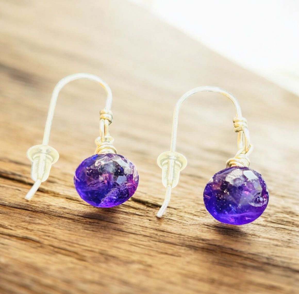 Robb Earrings Amethyst Drops
