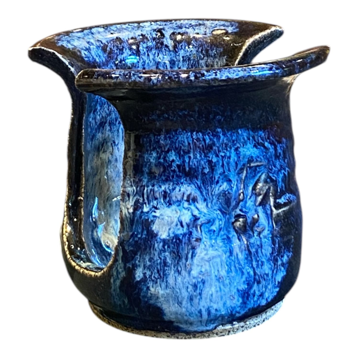 Vision Sponge Holder, Color: Dark Blue White