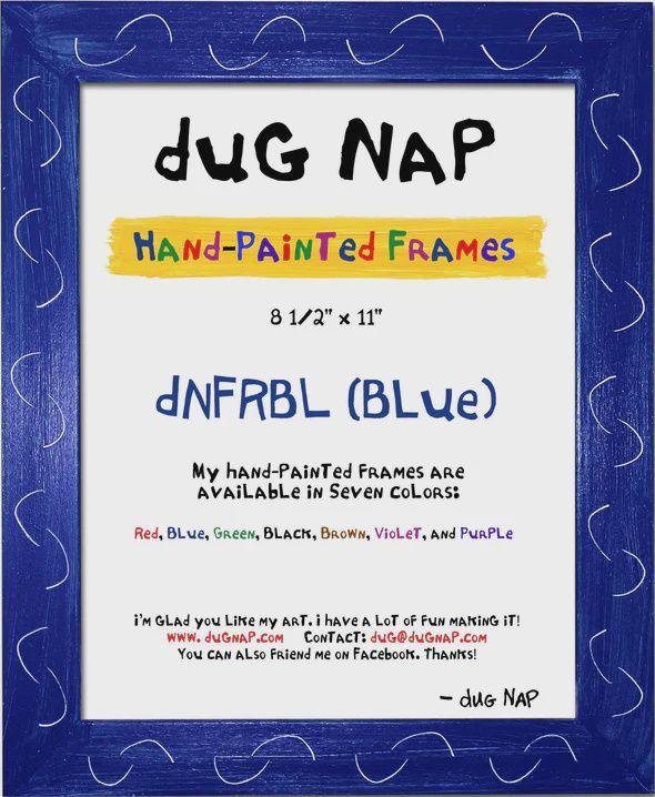 Dug Nap Frame 8.5" x 11", Color: Blue