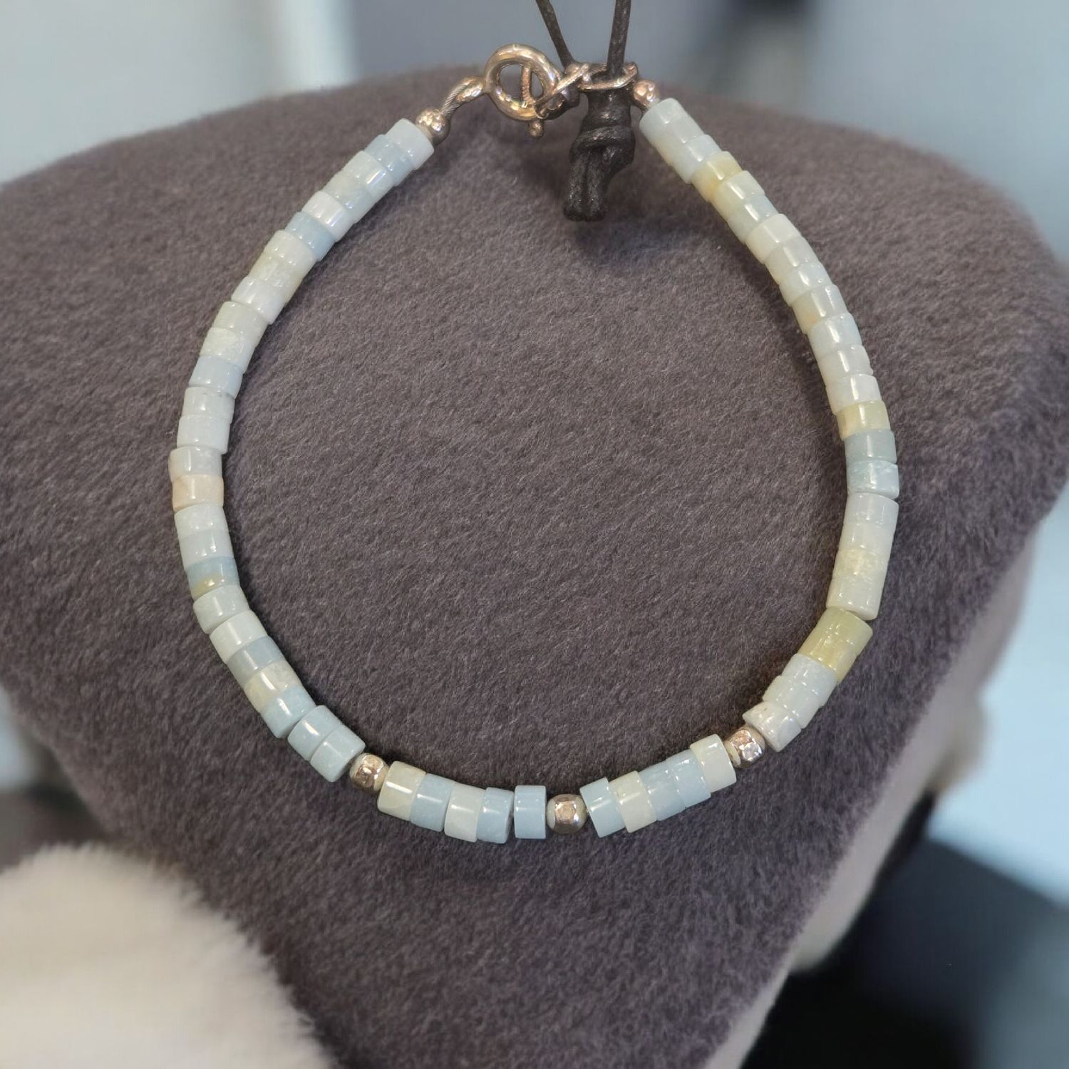 Cass Bracelet Amazonite with Sterling Silver