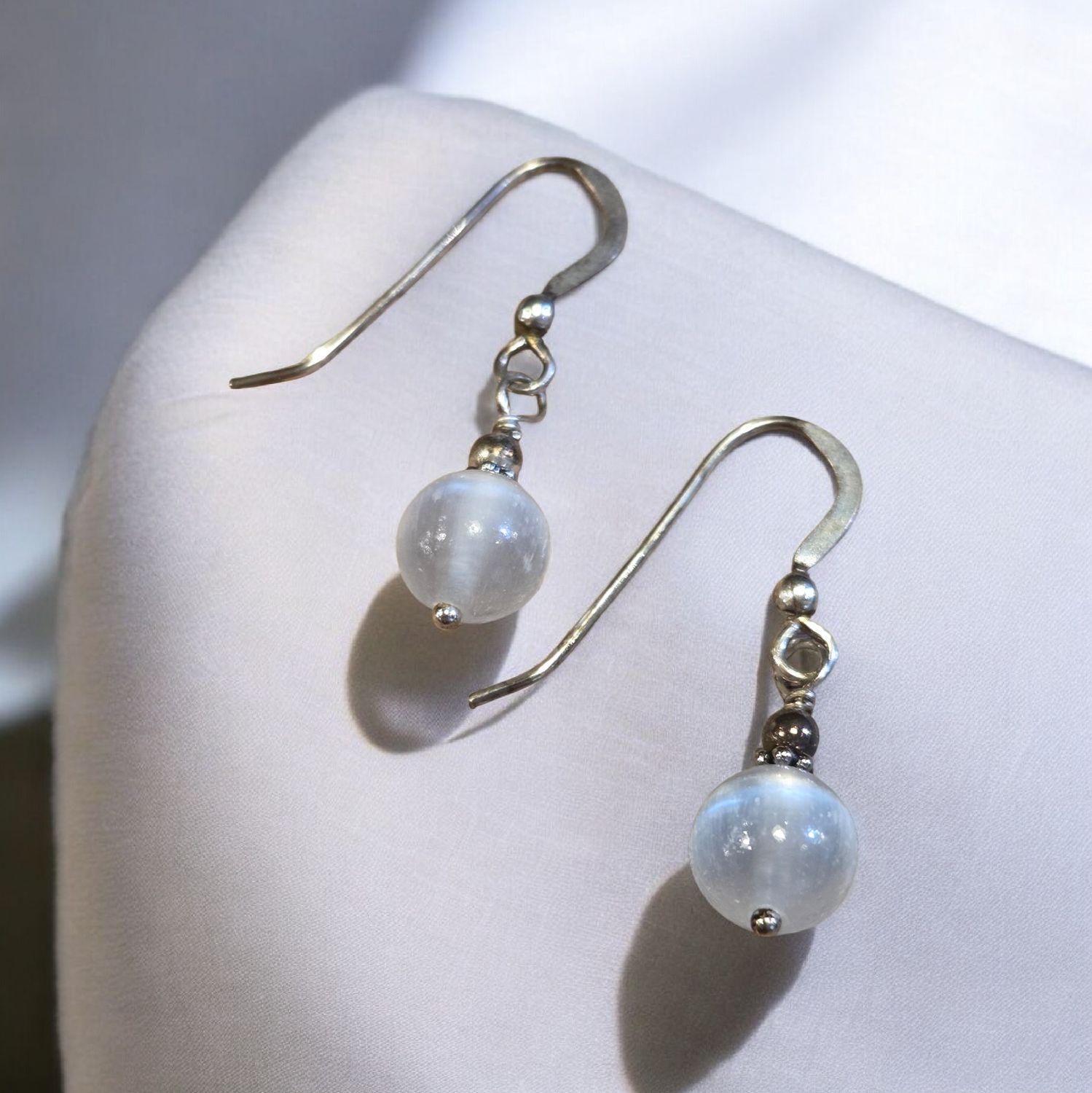 Cass Earring Selenite