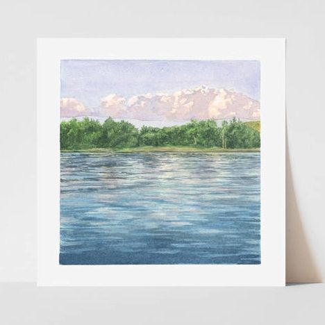 Vitticore Print "Lakeside Reflection" 8x8