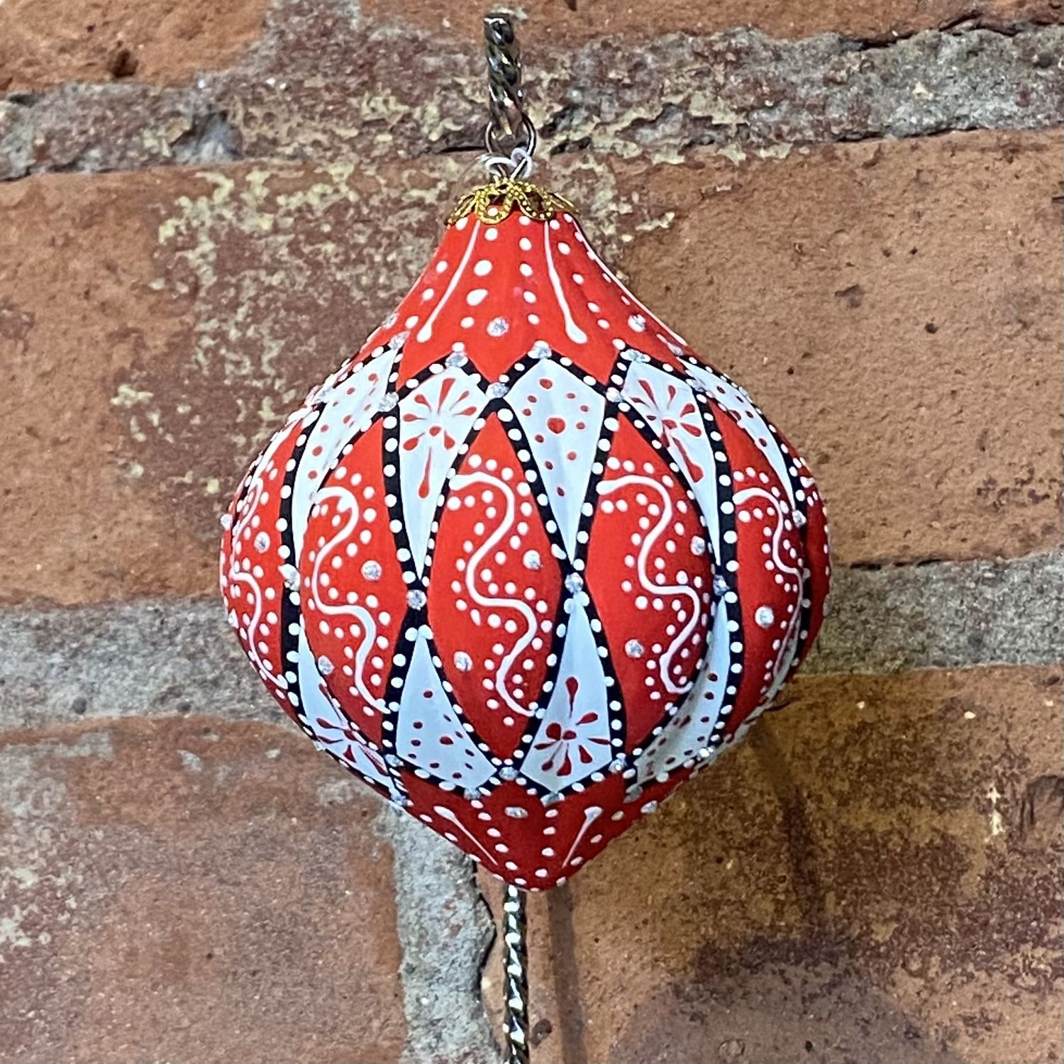 Heritage Ornament Fairy Dome Red and White