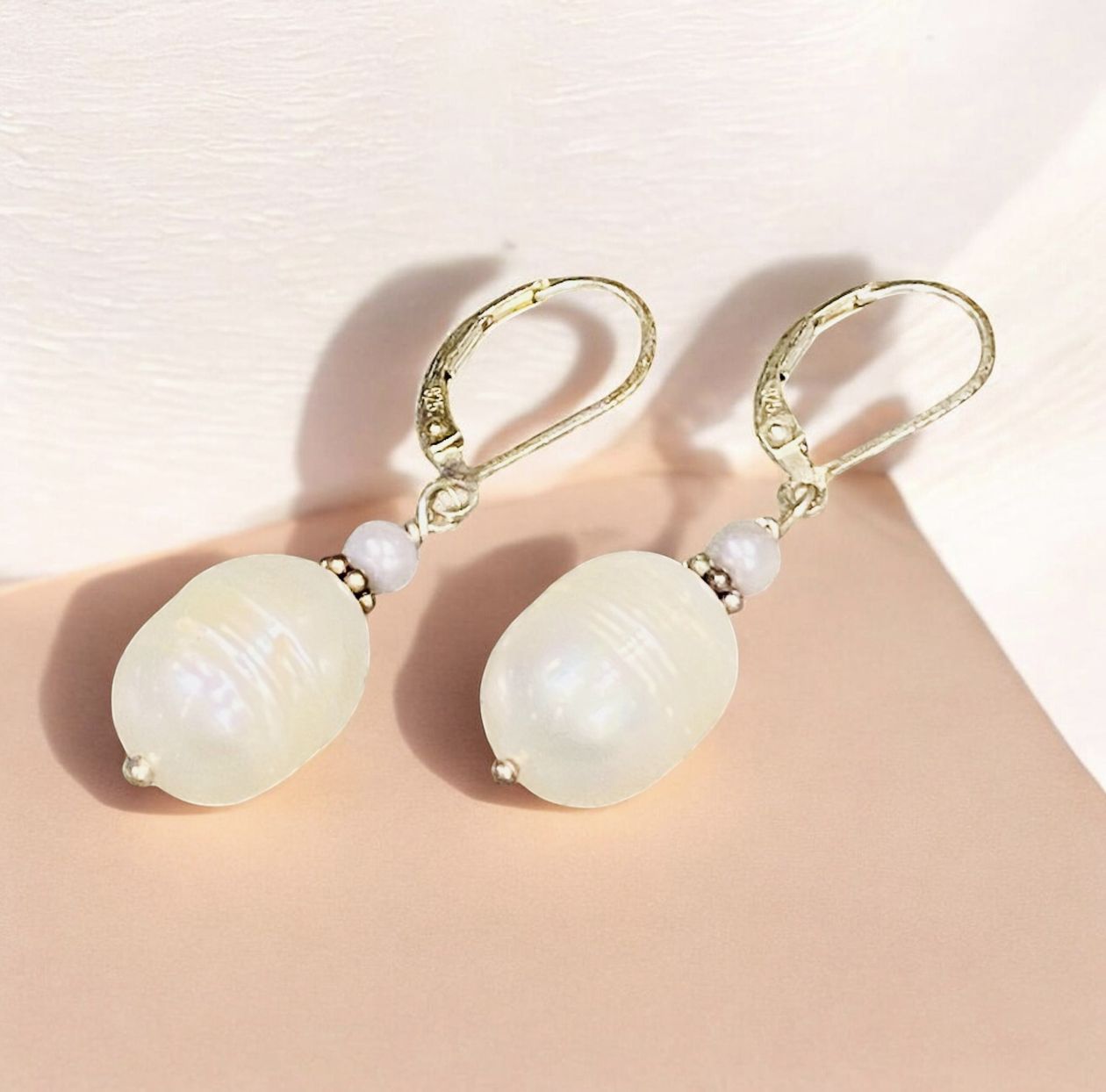 Greenhood Earring Freshwater Pearl Dangle
