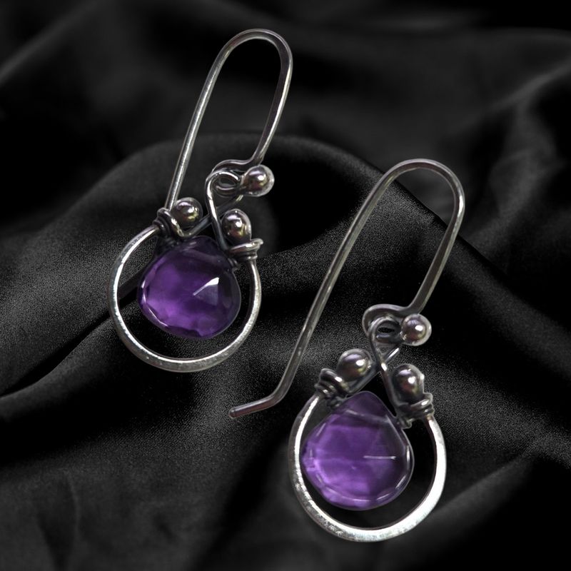 Zuzko Earrings Horseshoe Amethyst