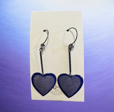 DiCesare Earrings Two Tone Purple