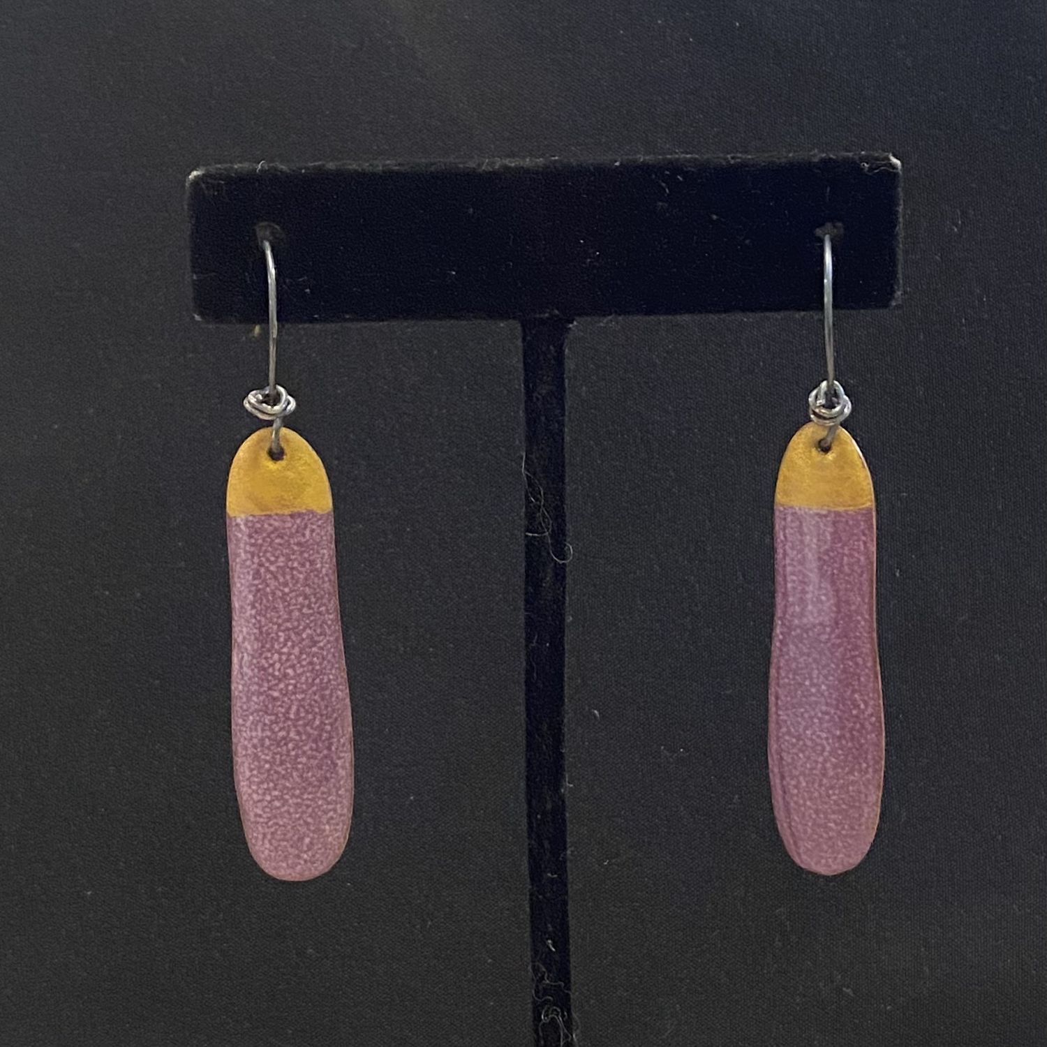 DiCesare Earrings Slats Purple