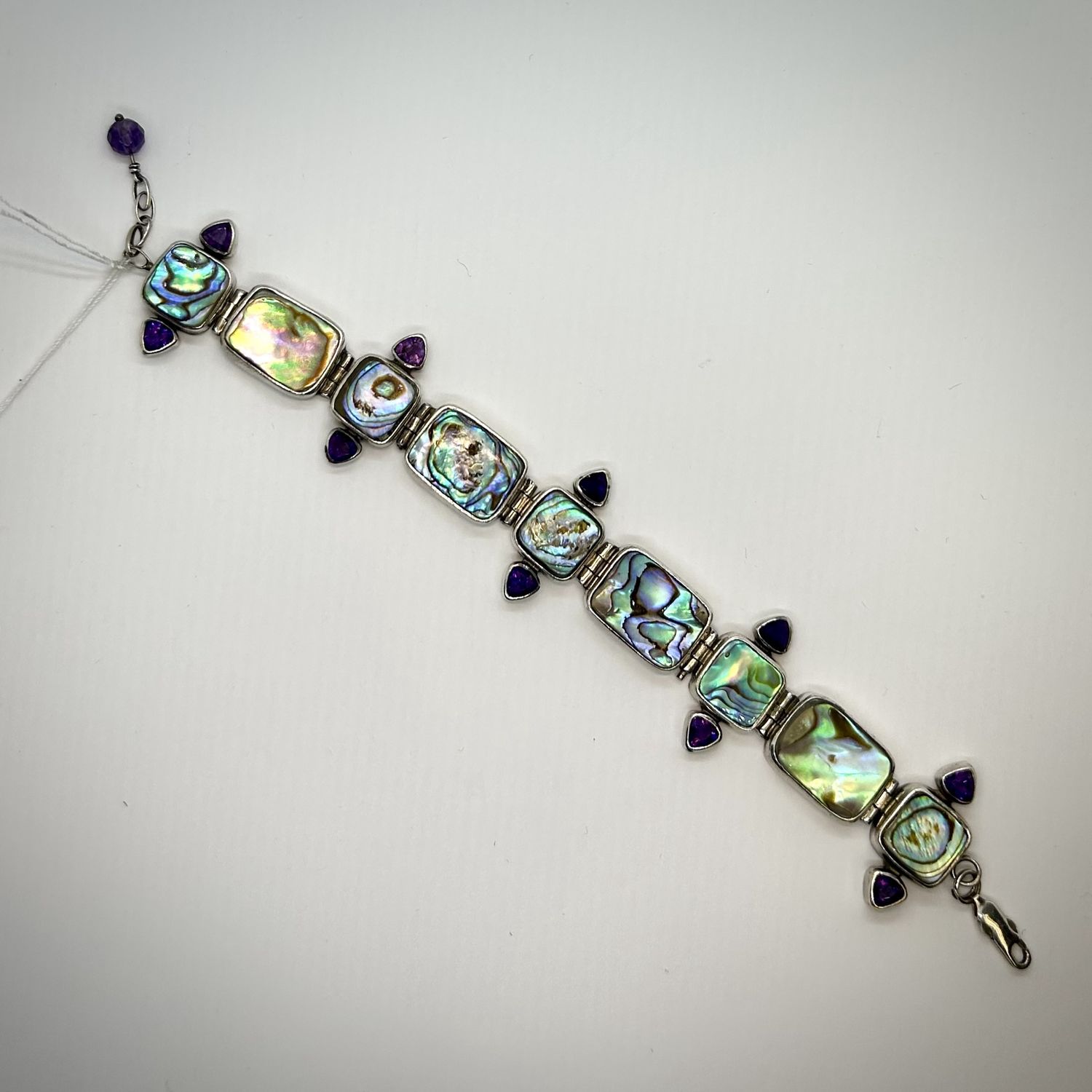 Ras-Jolj Bracelet Abalone Shells with Amethyst