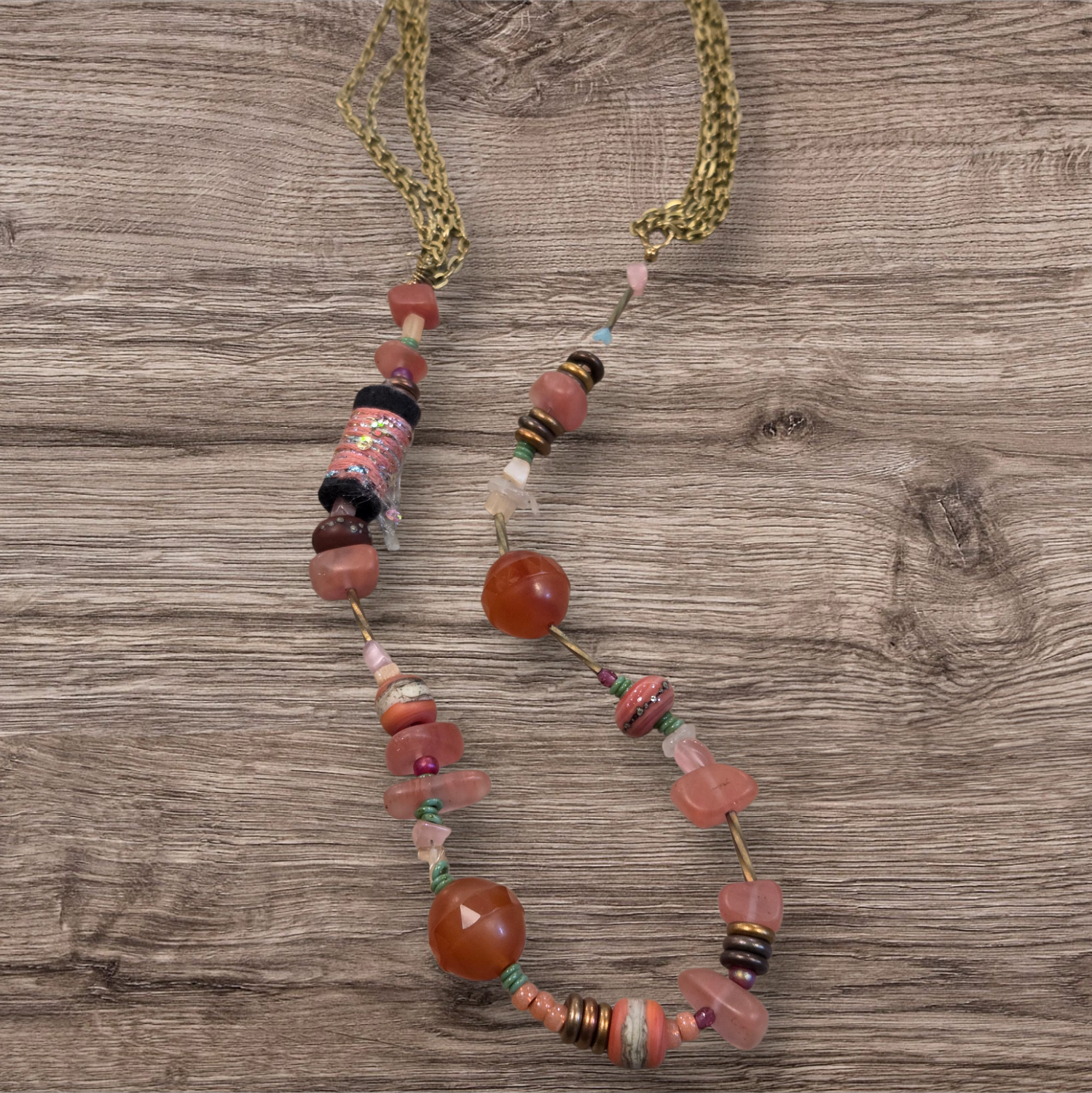 Nadeau Necklace Quartz and Fabric