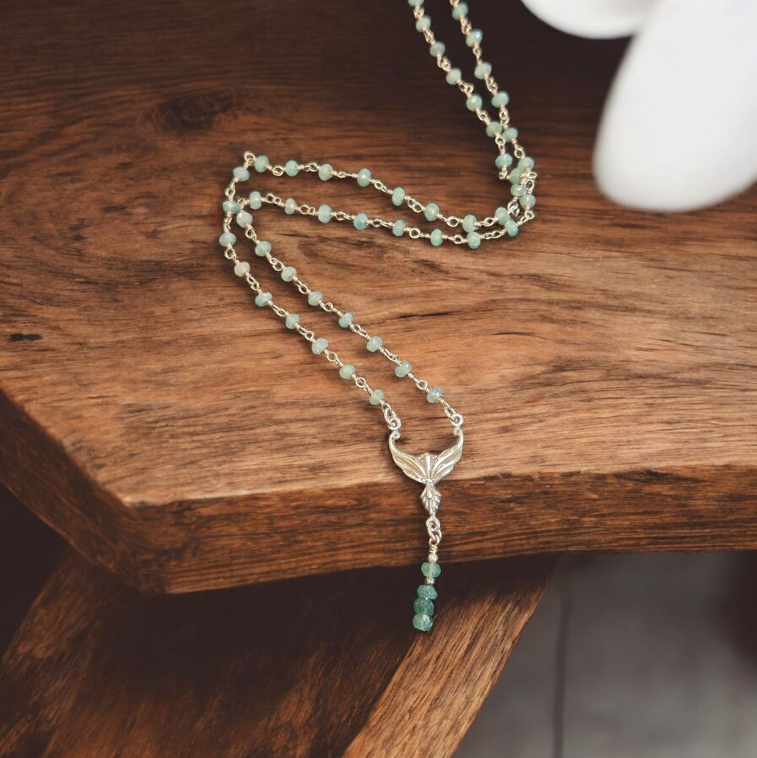 Whitney Necklace Rosary Style Jade