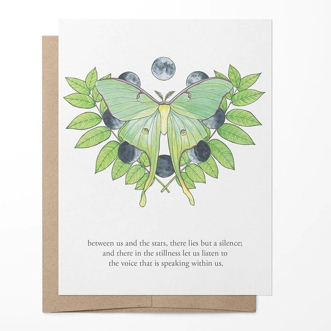 Vitticore Greeting Card Luna Moth