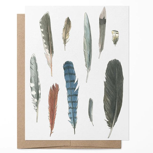 Vitticore Greeting Card Feathers