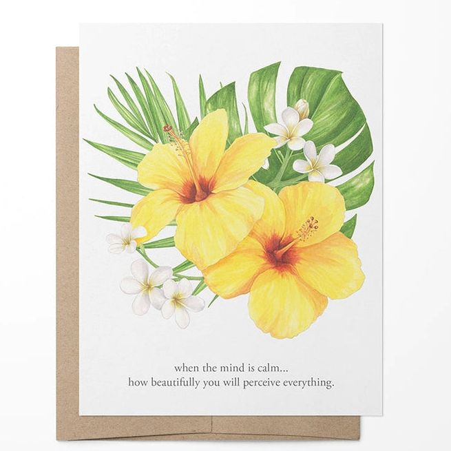 Vitticore Greeting Card Tropical Floral