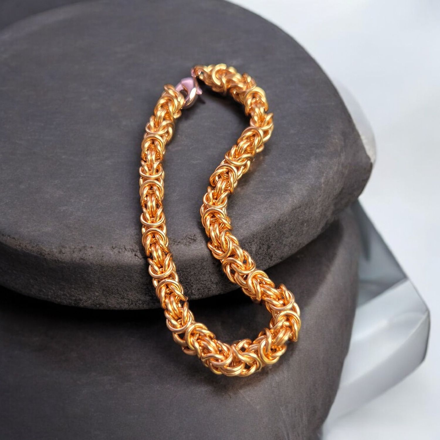 Whitney Bracelet Bronze Byzantine Chain Maille