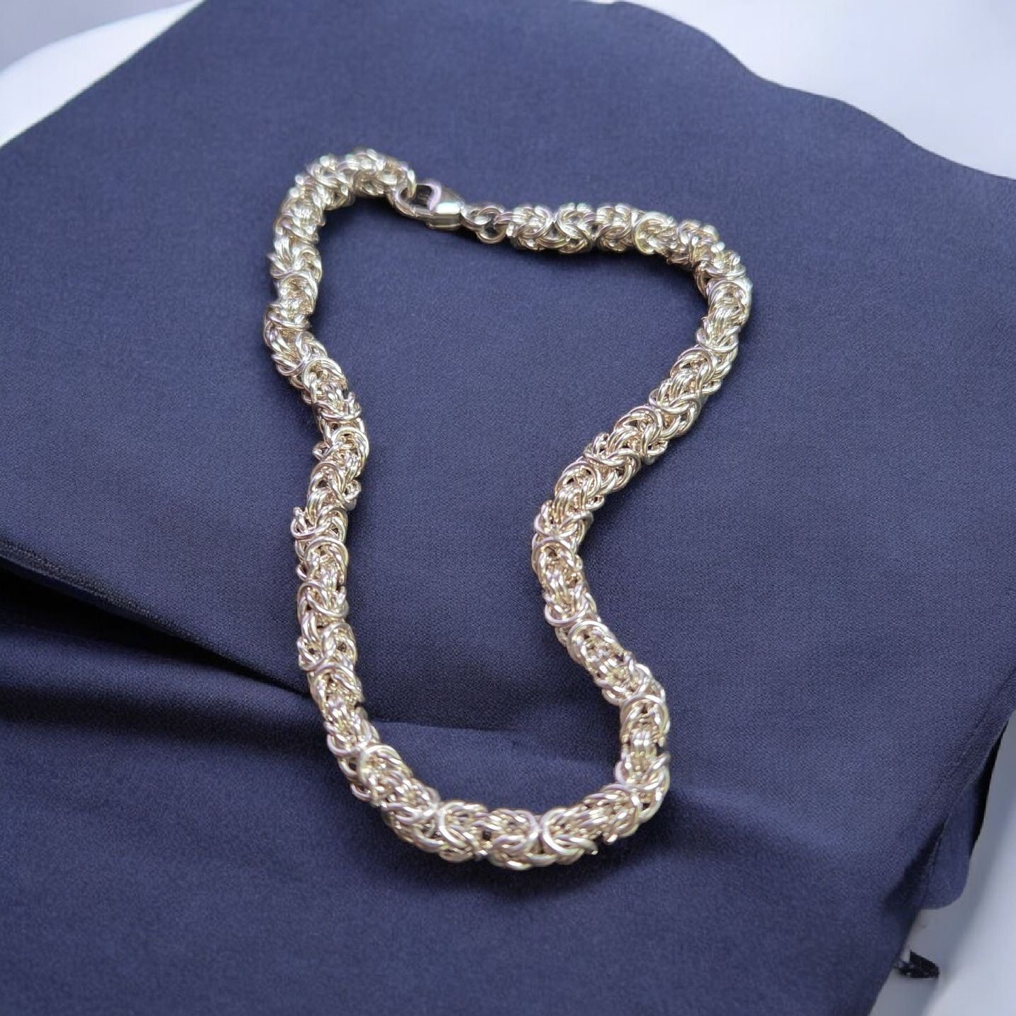 Whitney Bracelet Silver Byzantine Chain Maille