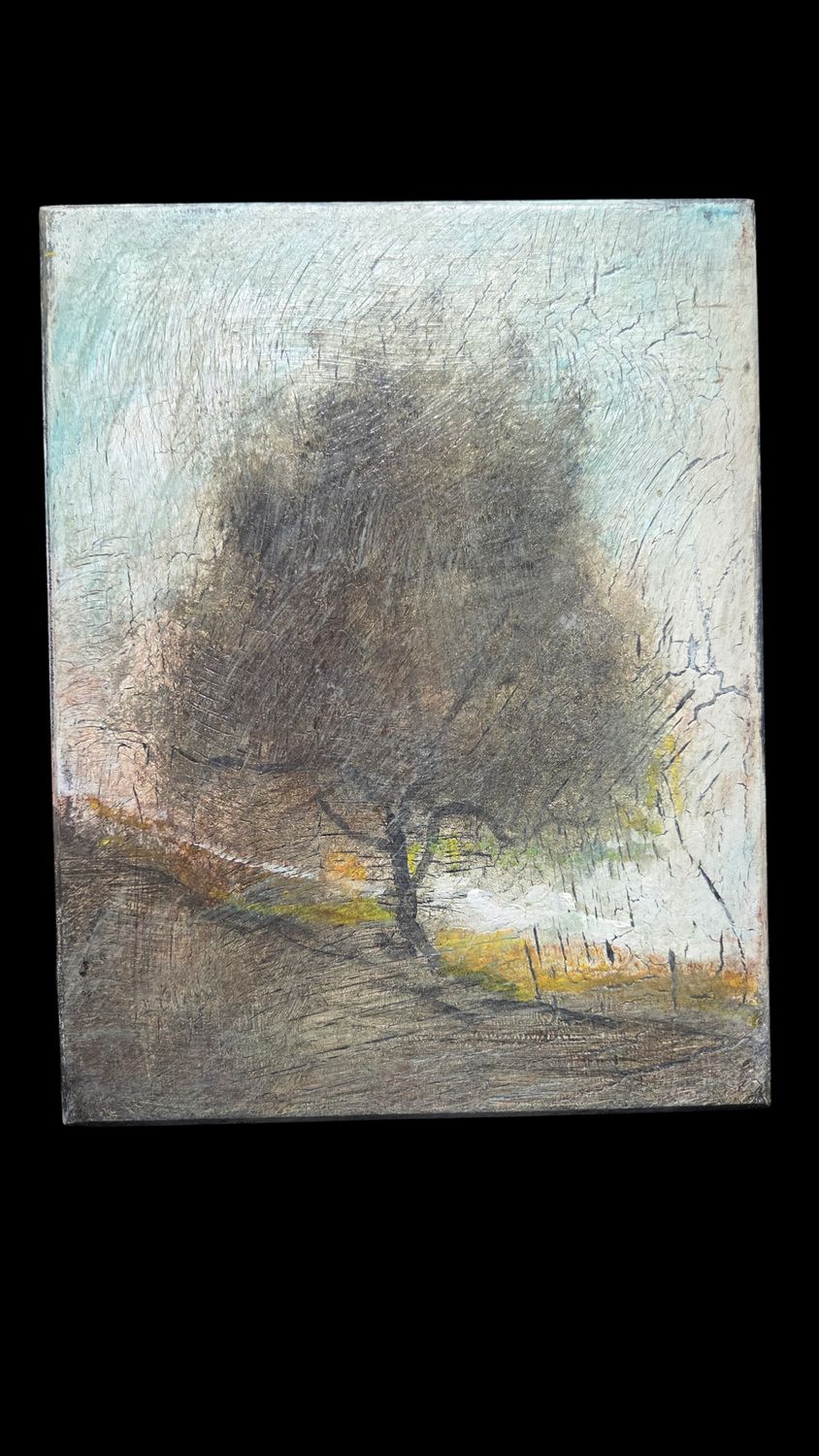 Haldoupis Original Painting Single Tree