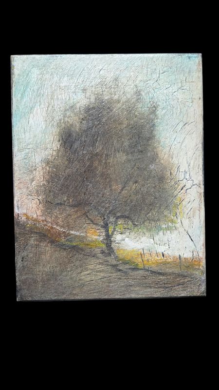 Haldoupis Original Painting Single Tree