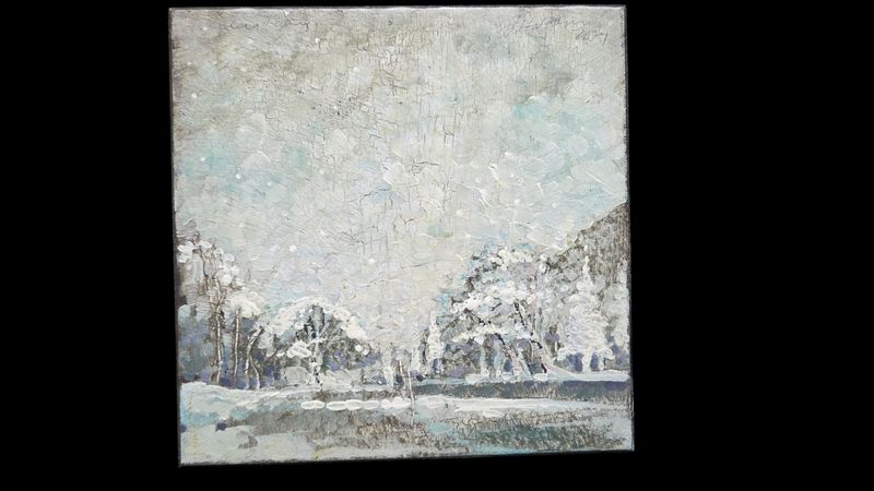 Haldoupis Original Painting Snowscape