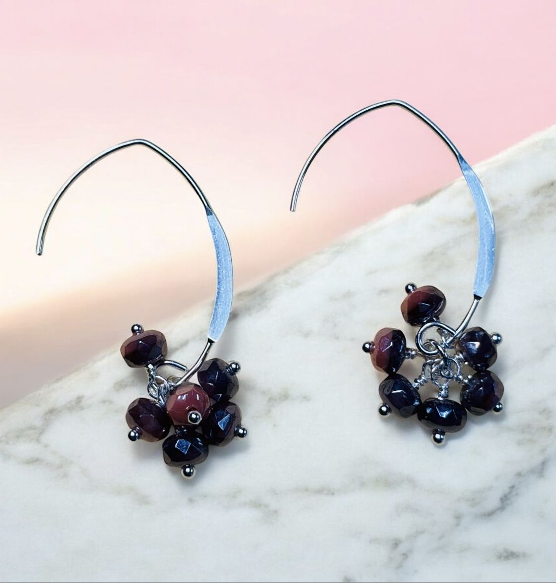 Estancia Purple Czech Glass Clusters