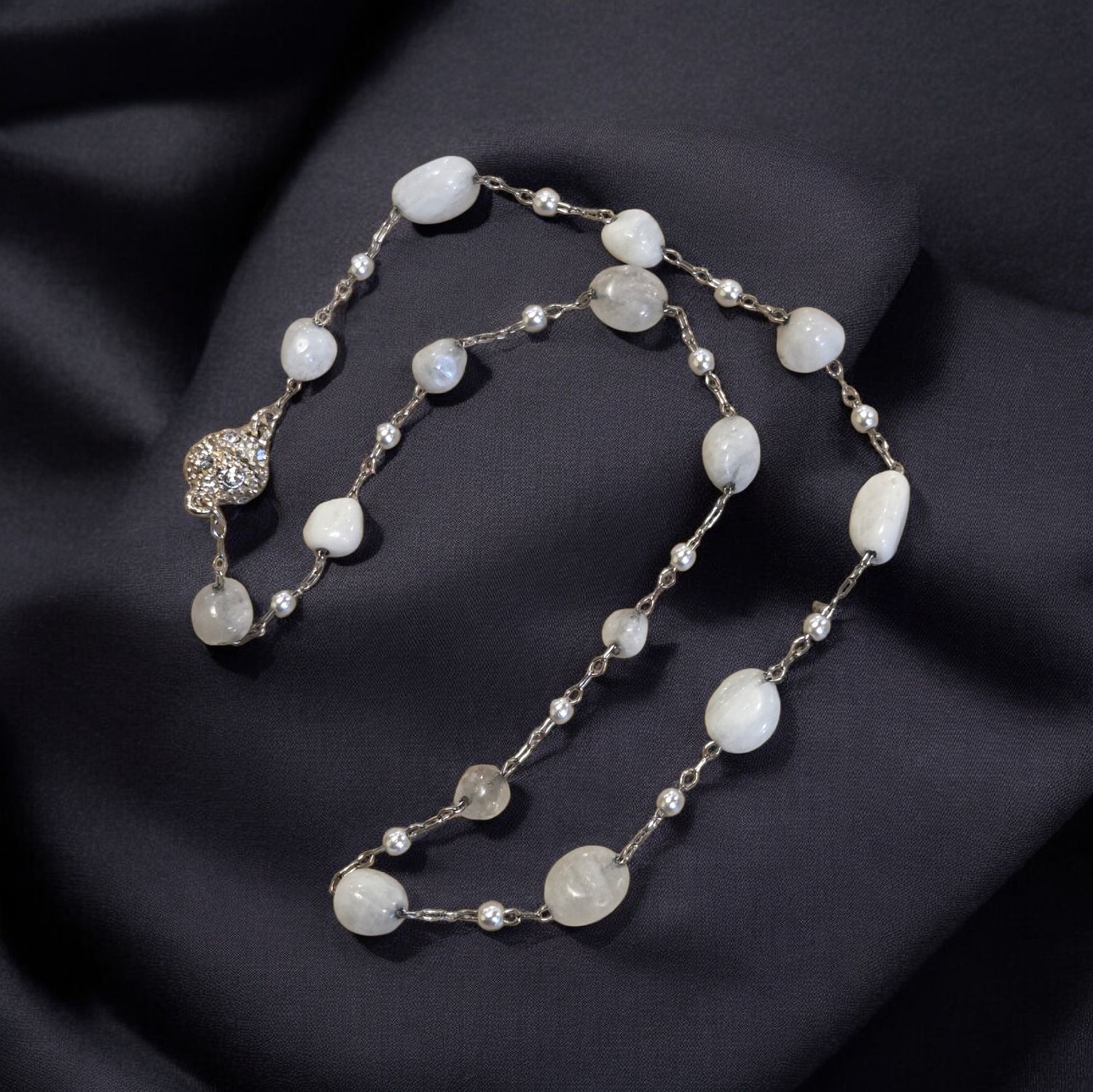 Nadeau Double Wrap Bracelet/ Choker Moonstone