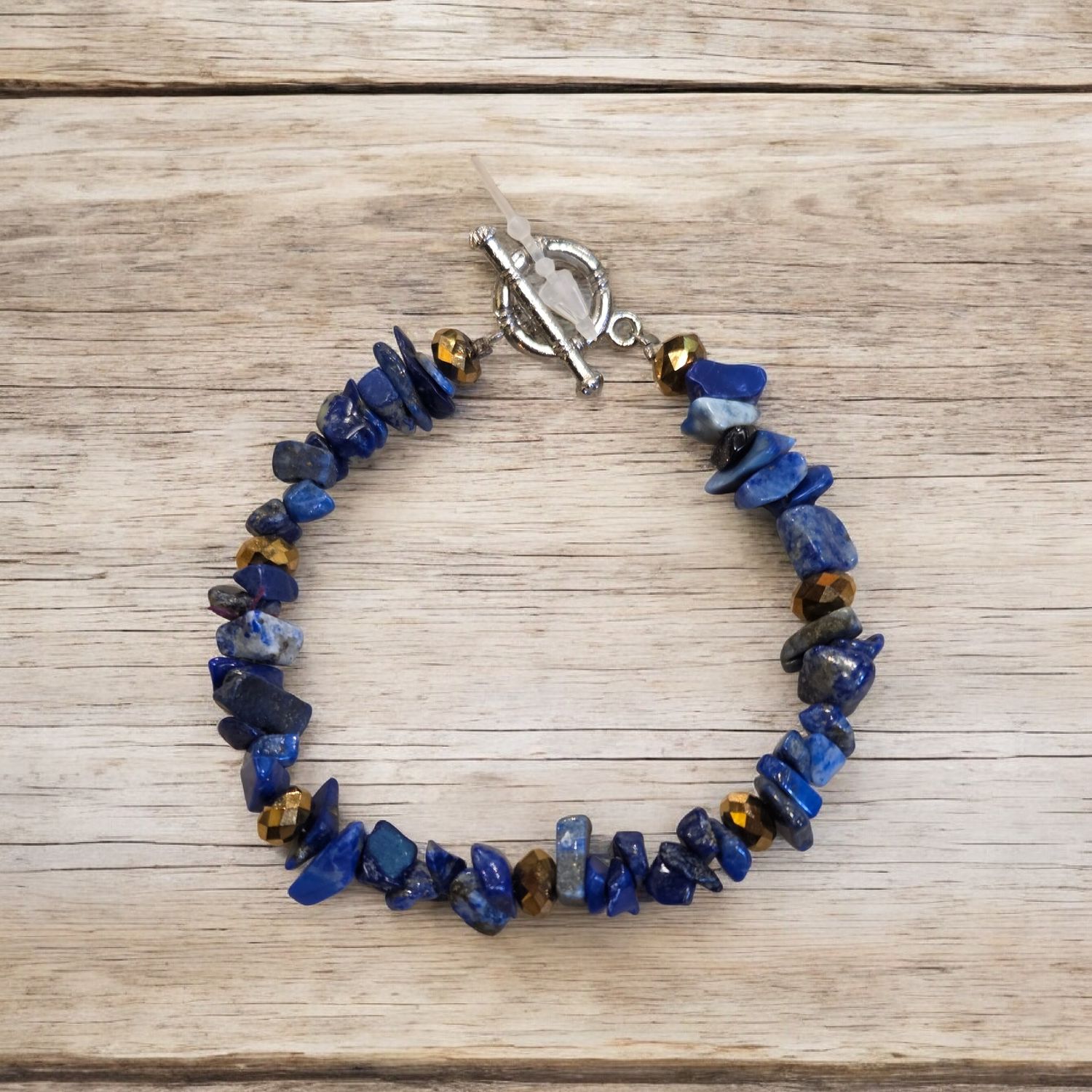 Nadeau Bracelet Lapis and Czech Glass