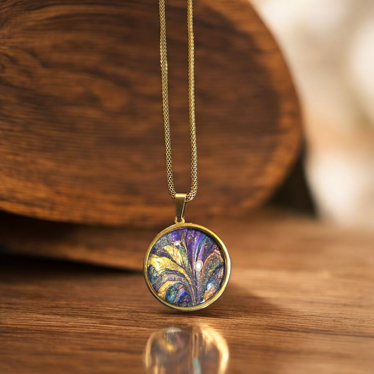 Stevenson Necklace Jewel Tones Palm