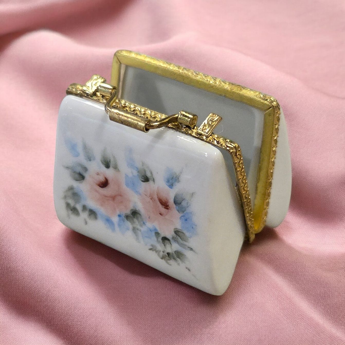 Ritz Porcelain Mini Purse Keepsake Box